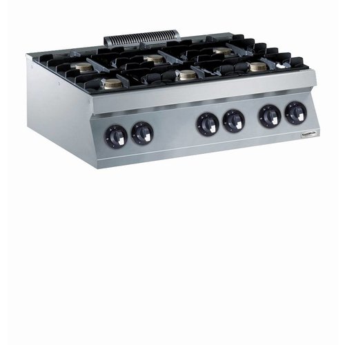  Combisteel Cuisinière à gaz professionnelle pour restauration 22 kW | 6 brûleurs 