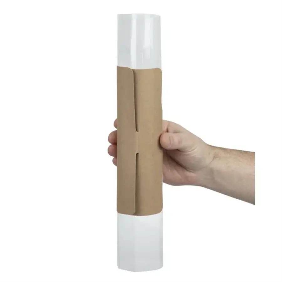 Emballage de baguette recyclable | 500 pièces | 21 cm | Insérer le verrou