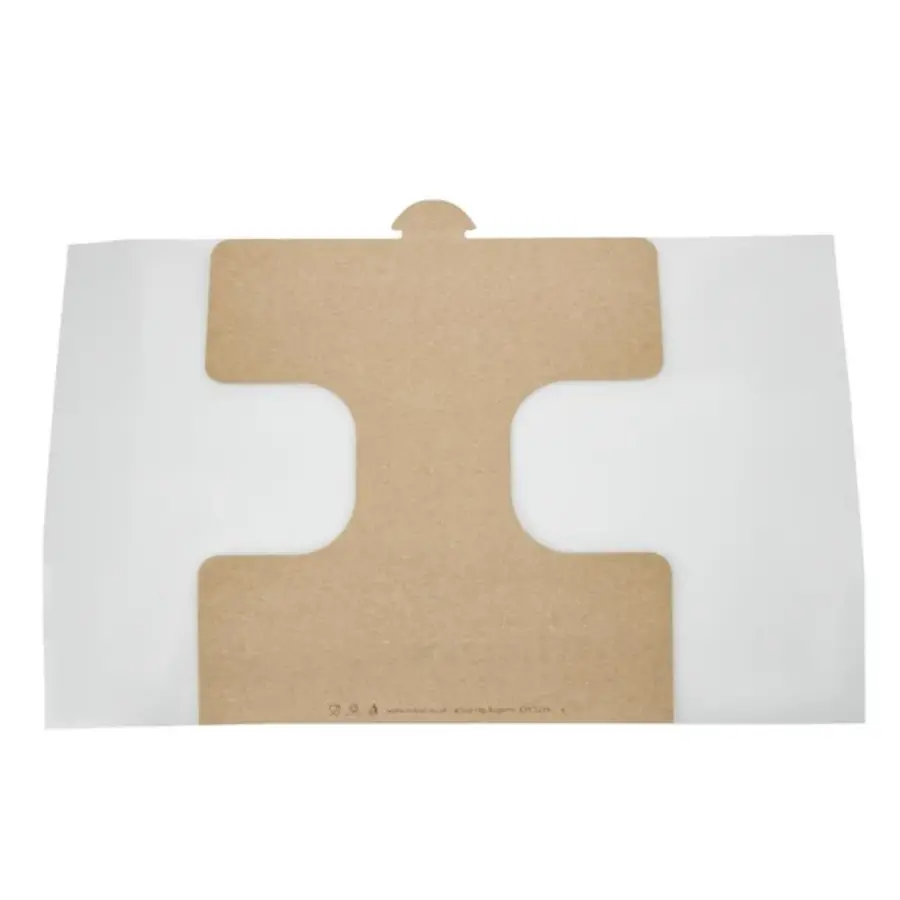 Emballage de baguette recyclable | 500 pièces | 21 cm | Insérer le verrou