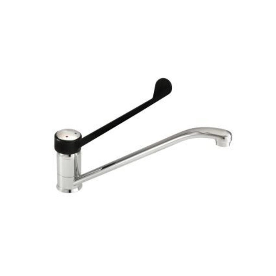 Einlochmischbatterie Drehbarer Hebel Schwarz CH B Ø5 x T21,5/23x H19,5/29cm