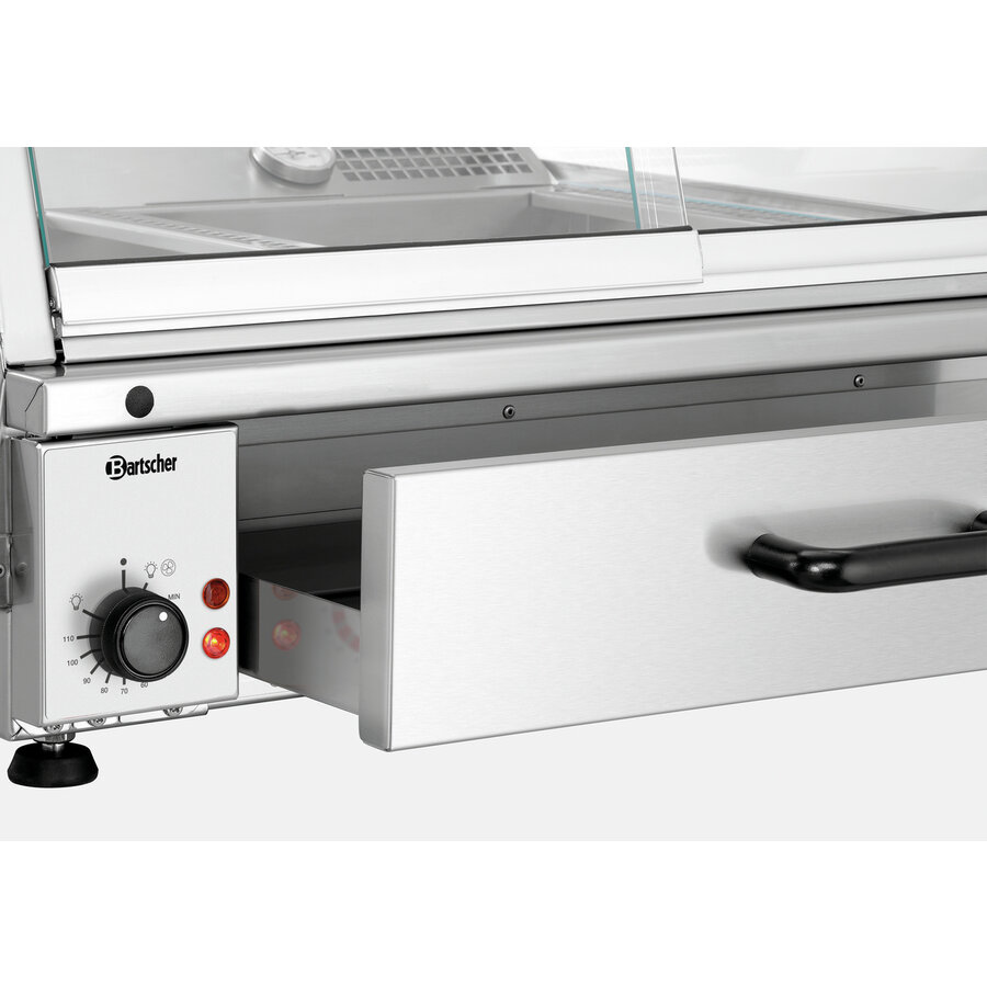 Vitrine chauffante GN2110-R 755 x 785 x 560 mm