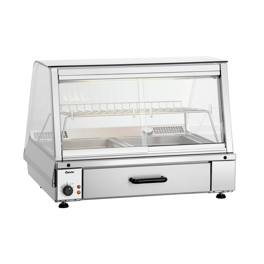 Vitrine chauffante GN2110-R 755 x 785 x 560 mm