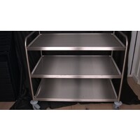 Edelstahl-Servierwagen 3 Tabletts 1095 x 695 x 964 mm OUTLET