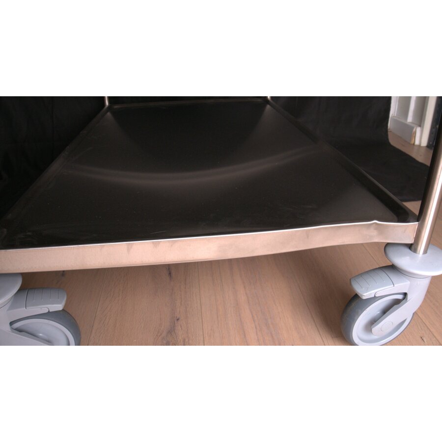 Chariot de service en acier inoxydable 3 plateaux 1095 x 695 x 964 mm OUTLET