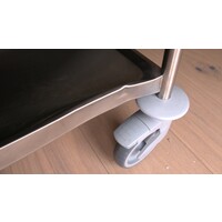 Edelstahl-Servierwagen 3 Tabletts 1095 x 695 x 964 mm OUTLET