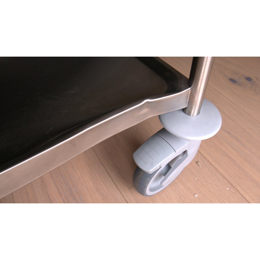 Chariot de service en acier inoxydable 3 plateaux 1095 x 695 x 964 mm OUTLET