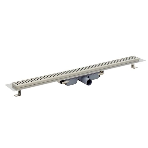  Aquaberg Caniveau de douche en acier inoxydable 850 x 60 mm 0,53 l/s 
