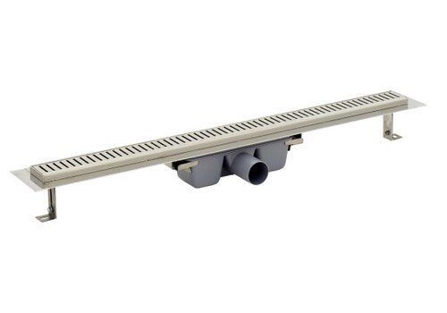  Aquaberg Caniveau de douche en acier inoxydable 950 x 60 mm 1,00 l/s - 1,15 l/s 