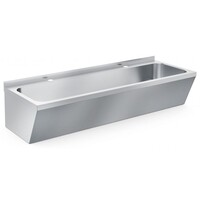 lavabo double en acier inoxydable 1200x425x165mm
