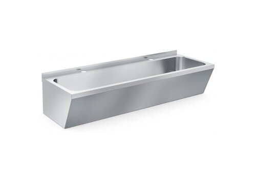  HorecaTraders lavabo double en acier inoxydable 1200x425x165mm 