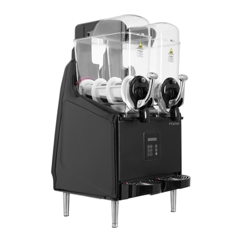 Machine à granité compatible à faible teneur en sucre et en alcool 2x 12Ltr