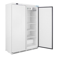 2 Deur Bedrijf koelkast 744 L RVS 185,3 x 121,5  x 58,5 cm