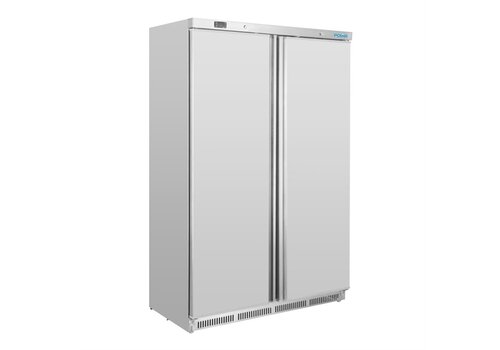  Polar Réfrigérateur professionnel 2 portes 744 L en acier inoxydable 185,3 (h) x 121,5 (l) x 58,5 (p) cm 