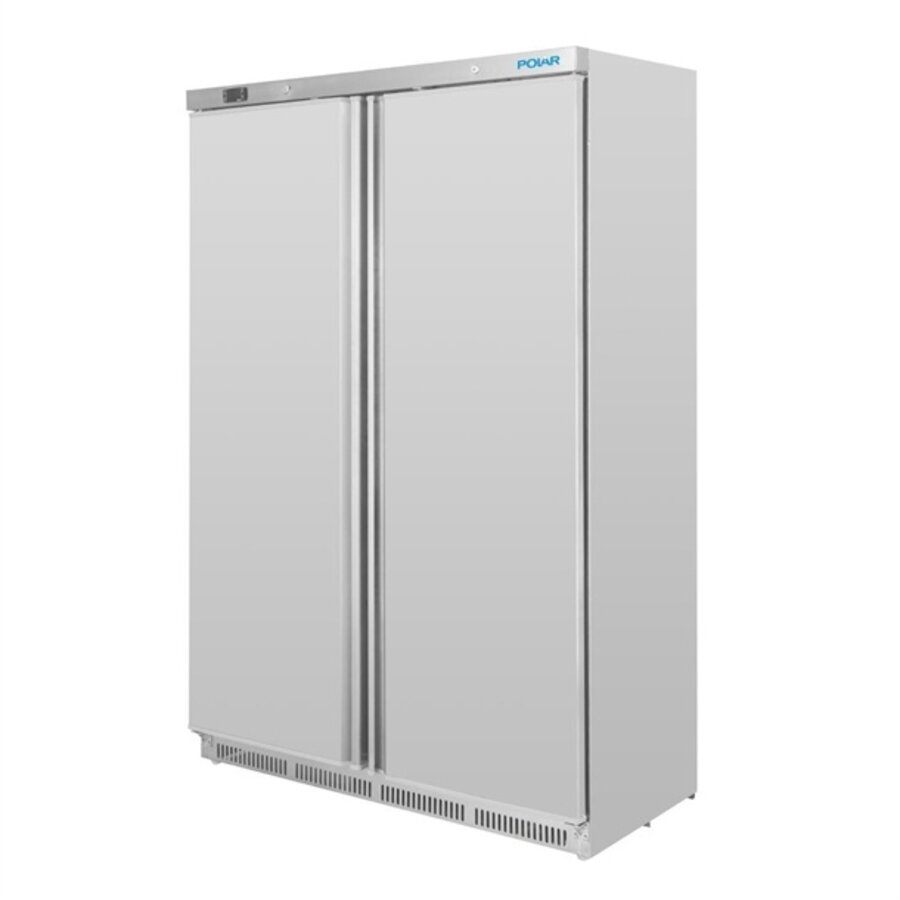 2-türiger Business-Gefrierschrank, 744 l, Edelstahl, 185,3 x 121,5 x 58,5 cm