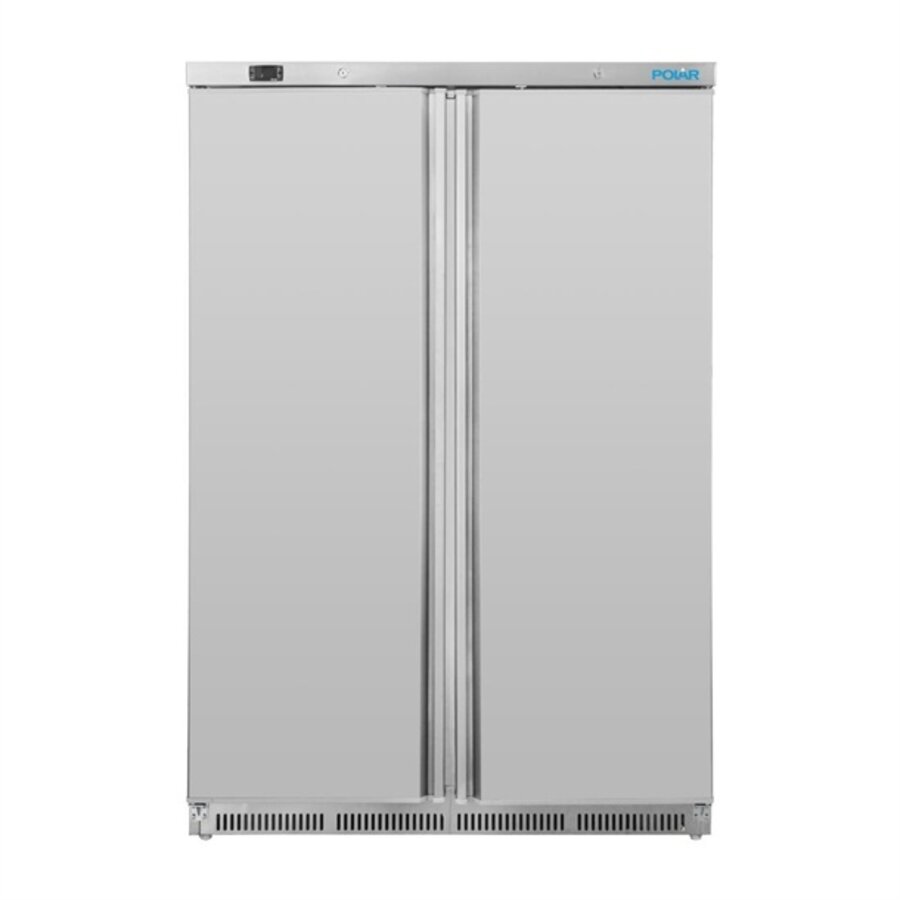 2-türiger Business-Gefrierschrank, 744 l, Edelstahl, 185,3 x 121,5 x 58,5 cm
