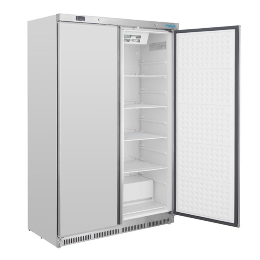2-türiger Business-Gefrierschrank, 744 l, Edelstahl, 185,3 x 121,5 x 58,5 cm