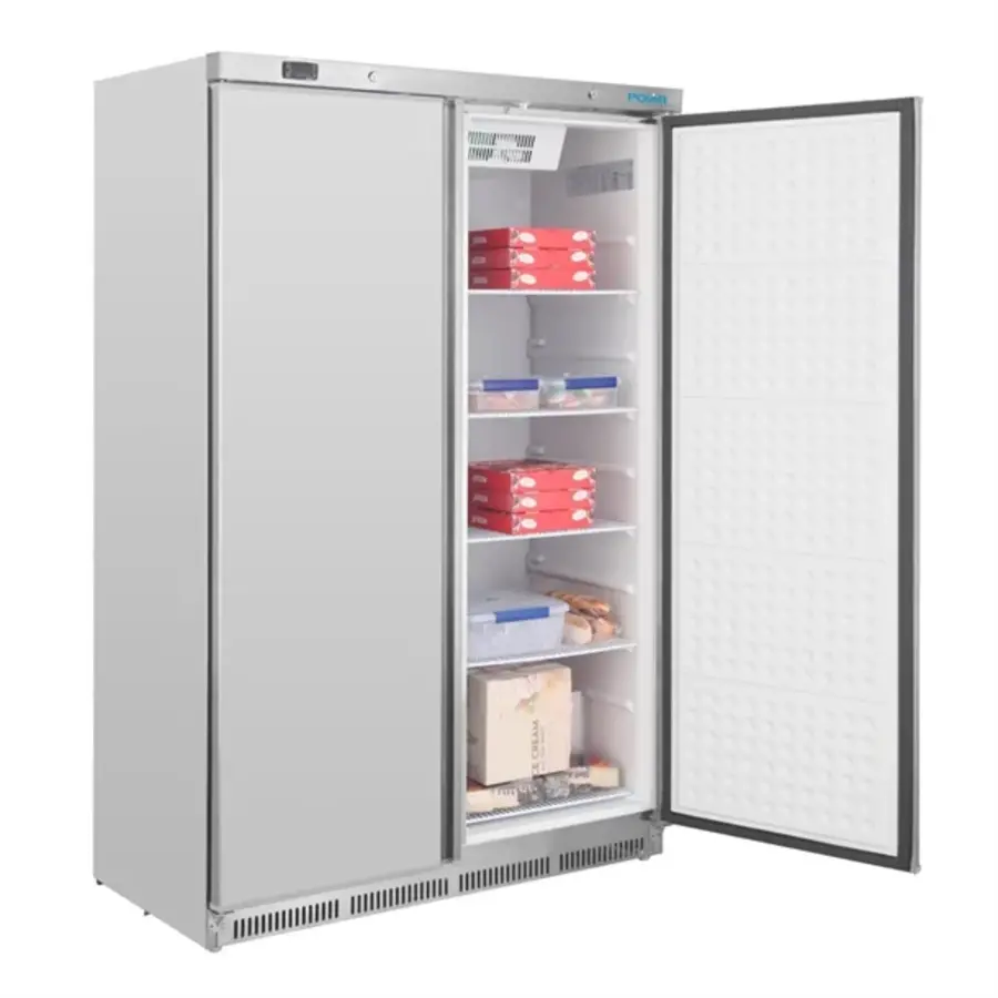 2-türiger Business-Gefrierschrank, 744 l, Edelstahl, 185,3 x 121,5 x 58,5 cm