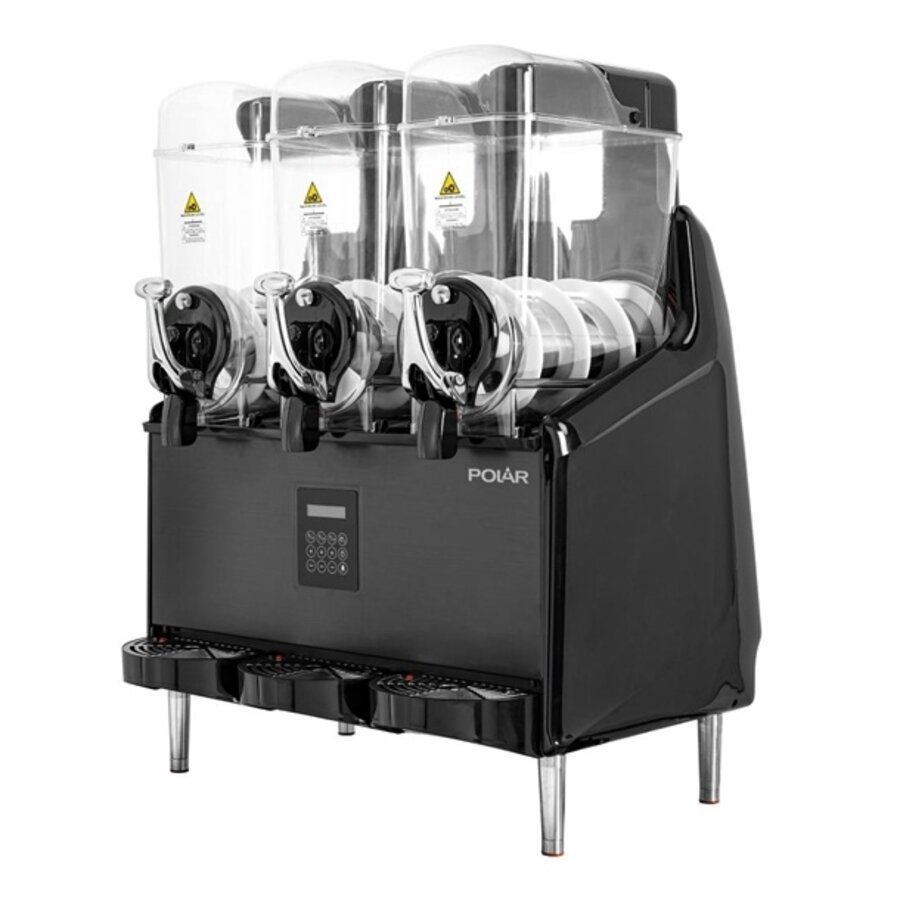 Machine à granité compatible à faible teneur en sucre et en alcool 3x 12Ltr