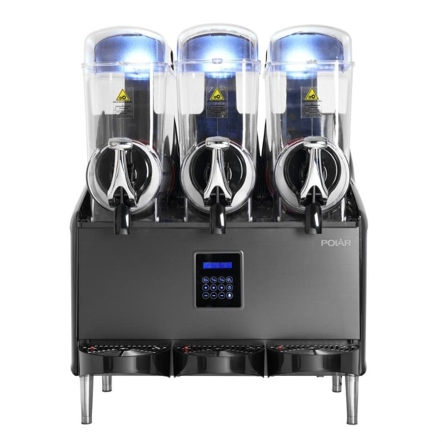 Machine à granité compatible à faible teneur en sucre et en alcool 3x 12Ltr