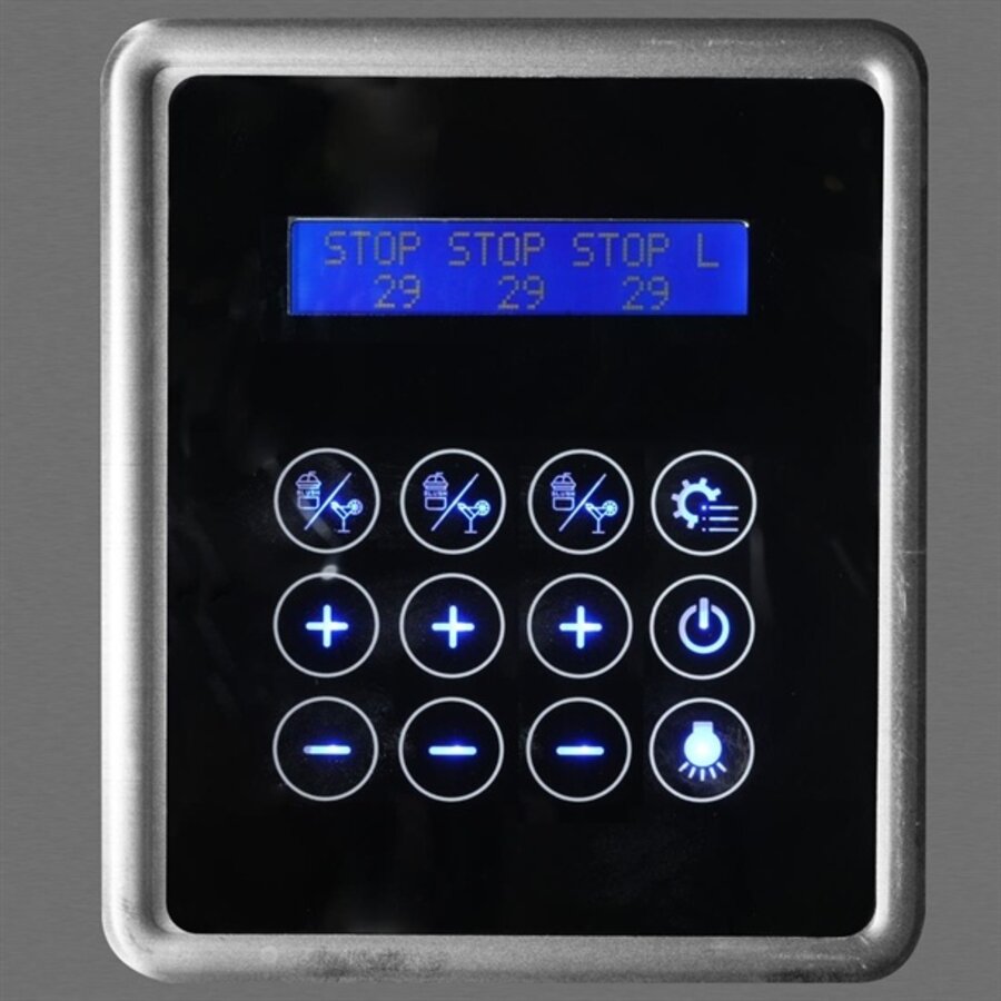 Machine à granité compatible à faible teneur en sucre et en alcool 3x 12Ltr