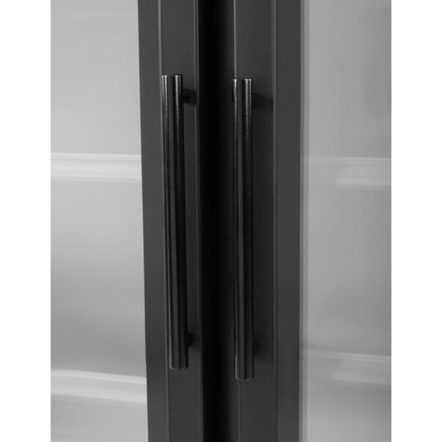 Réfrigérateur 2 portes vitrées noir 744 L 196,3 x 122 x 76,4 cm