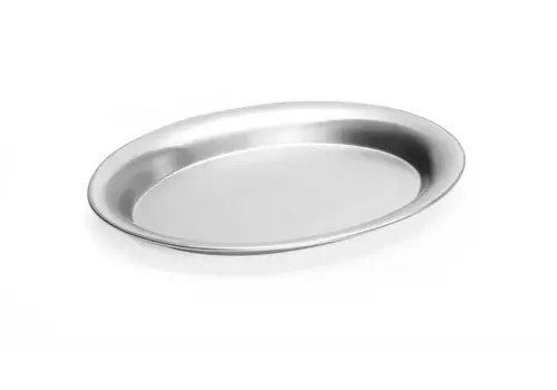  Hendi Plateau de service ovale en acier inoxydable 285x220mm 