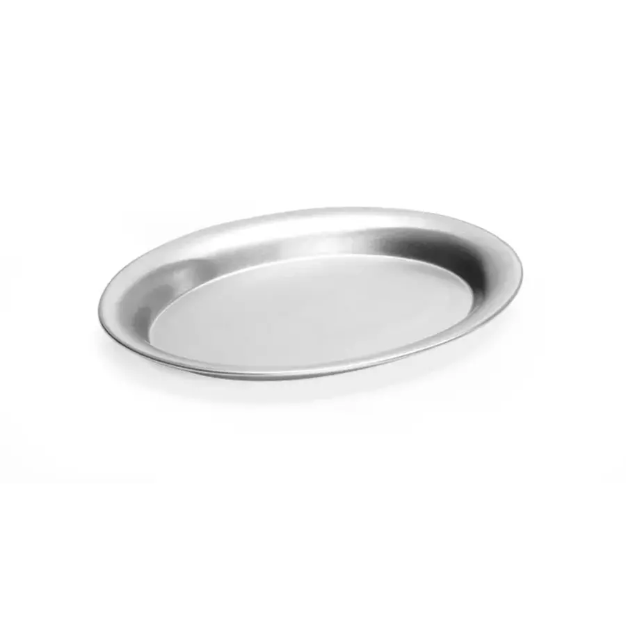 Serviertablett Edelstahl oval 285x220mm