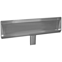 Horeca Urinoirgoot Geborsteld RVS met thermo-ﬂushsysteem  | 4 formaten