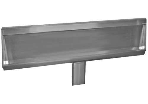  HorecaTraders Horeca Urinoirgoot Geborsteld RVS met thermo-ﬂushsysteem  | 4 formaten 