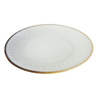 Grey coupe plates with relief, 280 mm pack of 4 3h x 28Øcm