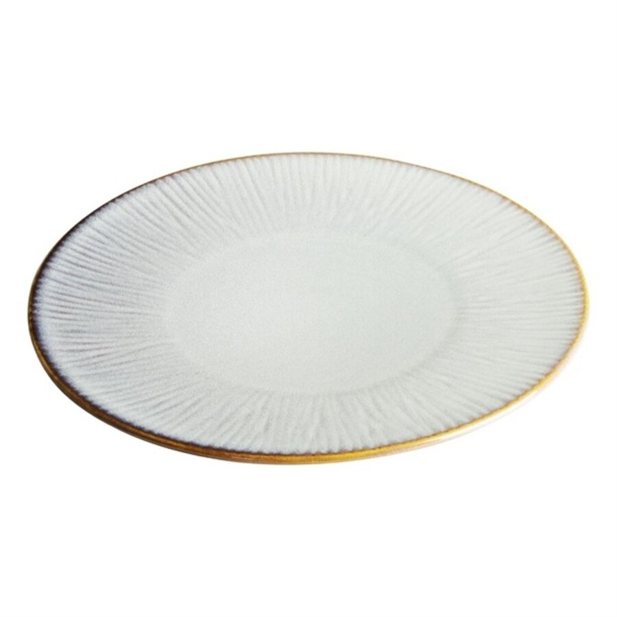 Assiettes à découper grises avec relief, 280 mm, lot de 4, 3h x 28Øcm