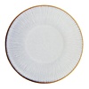 Olympia Assiettes grises en relief, 220 mm, lot de 6, 2,4 h x 22 Ø cm