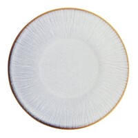 Grey coupe plates with relief, 220 mm pack of 6 2.4hx 22Øcm