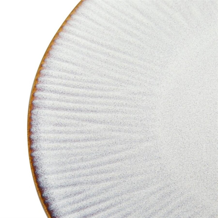 Graue Coupeteller mit Relief, 220 mm 6er-Pack 2,4h x 22Øcm