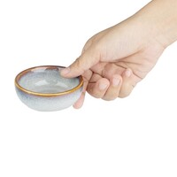 Grey plain dip bowls 78 mm pack of 8 2.9hx 7.8Øcm
