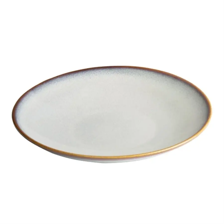 Bols bas gris uni coupé 260 mm lot de 4 4,4 h x 26 Ø cm