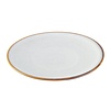Olympia Grey plain coupe plates 180 mm pack of 6 2.1h x 18Øcm