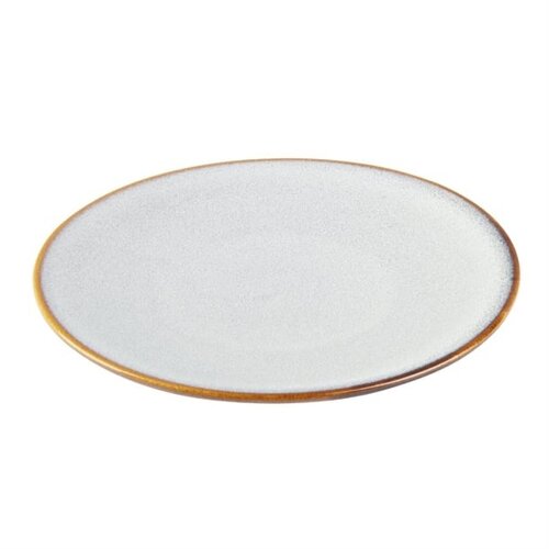  Olympia Assiettes plates grises unies 180 mm, lot de 6, 2,1 h x 18 Ø cm 