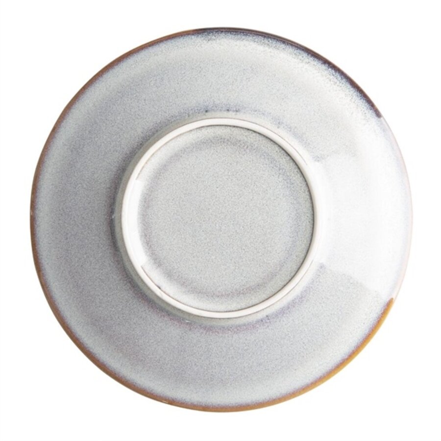 Assiettes plates grises unies 180 mm, lot de 6, 2,1 h x 18 Ø cm