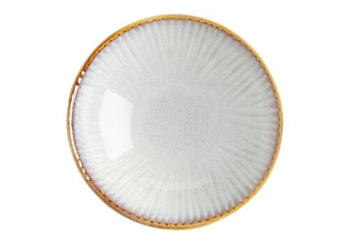  Olympia Grey coupe shells with relief, 155 mm pack of 6 4.7hx 15.5Øcm 
