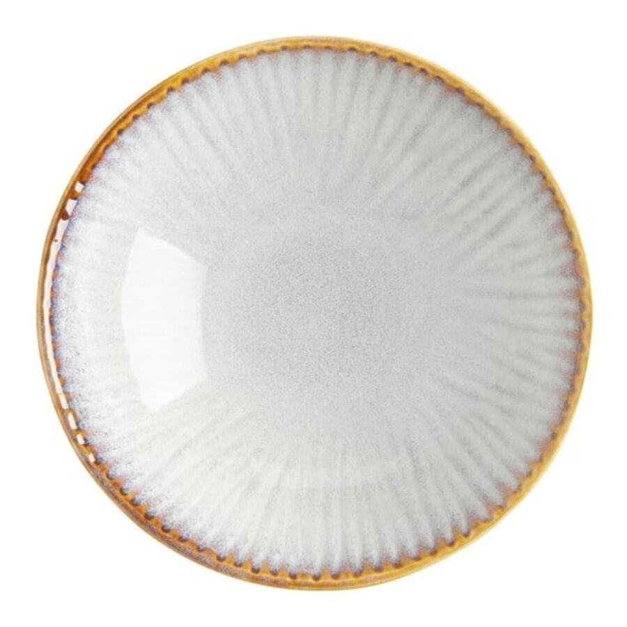 Coquilles grises coupées avec relief, 155 mm, lot de 6, 4,7 h x 15,5 Ø cm