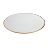 Assiettes plates grises unies 230 mm, lot de 6, 2,7 h x 23 Ø cm