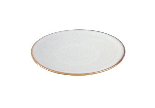  Olympia Assiettes plates grises unies 230 mm, lot de 6, 2,7 h x 23 Ø cm 