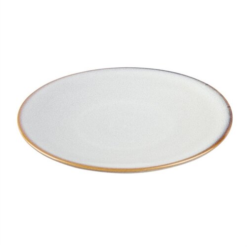  Olympia Assiettes plates grises unies 230 mm, lot de 6, 2,7 h x 23 Ø cm 