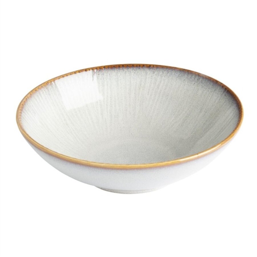 Coquilles grises coupées avec relief, 205 mm, lot de 4, 6,5 h x 20,5 Ø cm