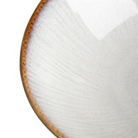 Coquilles grises coupées avec relief, 205 mm, lot de 4, 6,5 h x 20,5 Ø cm