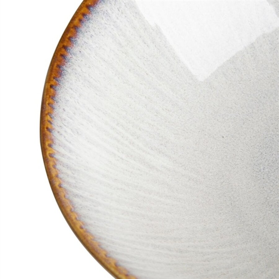 Coquilles grises coupées avec relief, 205 mm, lot de 4, 6,5 h x 20,5 Ø cm