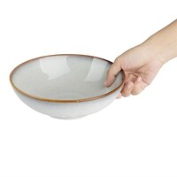 Graue, schlichte Coupe-Schalen 205 mm, 4er-Pack, 6,5 h x 20,5 Ø cm