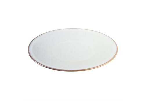  Olympia Assiette plate grise unie 280 mm, lot de 4, 3hx 28Øcm 