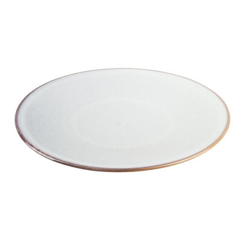  Olympia Assiette plate grise unie 280 mm, lot de 4, 3hx 28Øcm 
